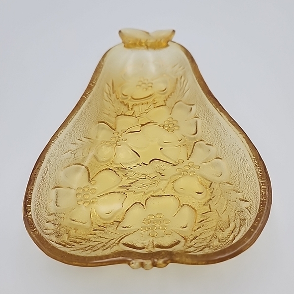Vintage Hazel Atlas Yellow Depression Glass Pear Shaped Dish Plate 5x8x1in - Picture 2 of 9